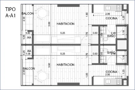 Imagen de Apartasuite Tipo A-A1 - Ambar Bio